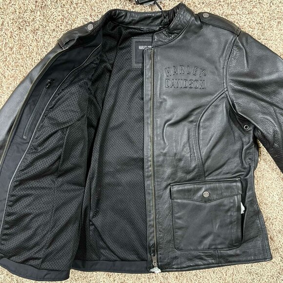 Harley-Davidson® Women's H-D Flex Layering Leather Jacket Outer Layer, Size XL - Picture 5 of 16
